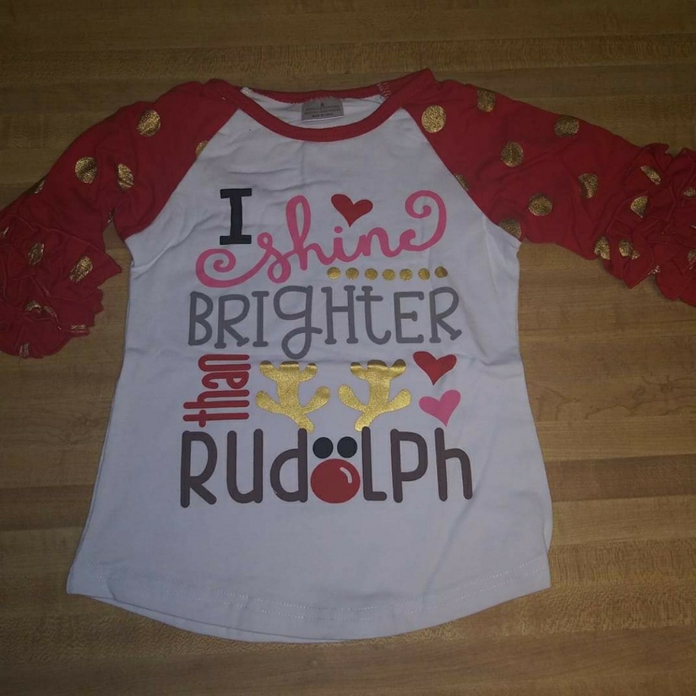 I shine brighter than Rudolph raglan